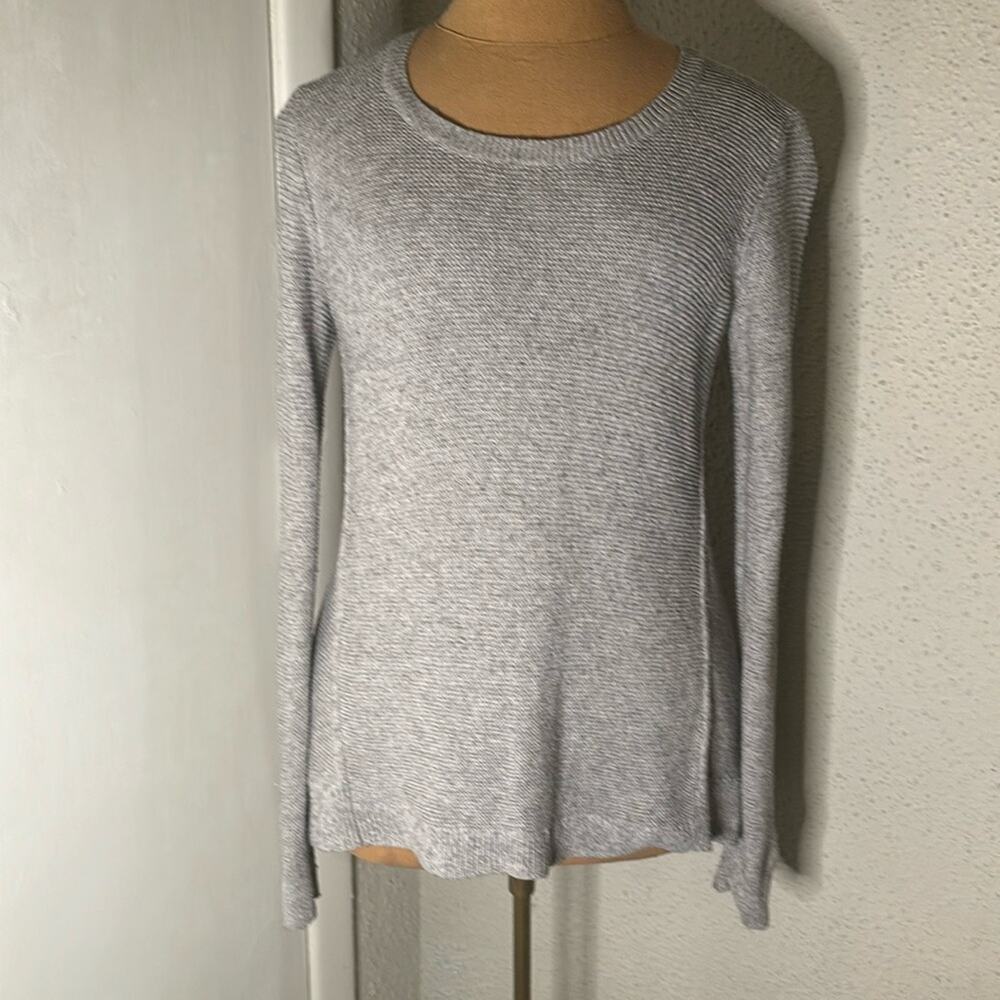 Madewell Riverside Texture Gray Sweater XS Supersoft Yarn Comfy Cozycore Winter